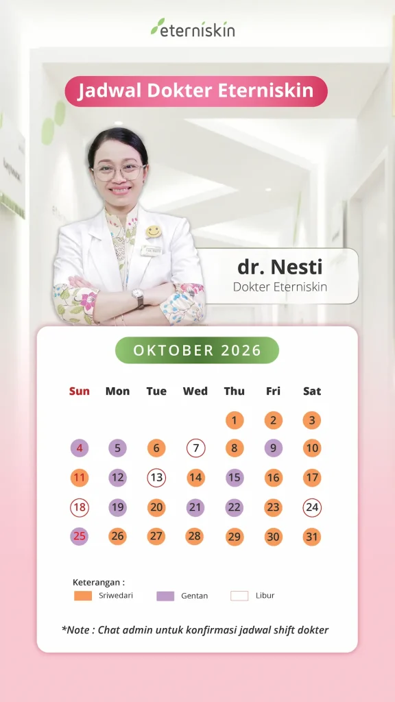 Jadwal Dokter Eterniskin Oktober 2026 - dr. Nesti