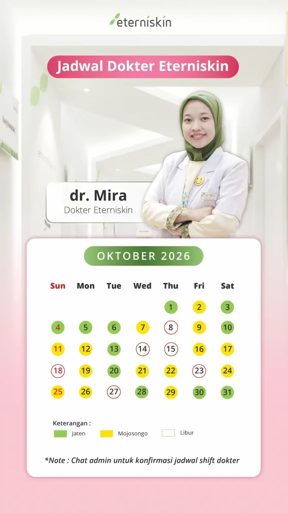 Jadwal Dokter Eterniskin Oktober 2026 - dr. Mira