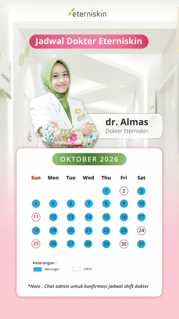 Jadwal Dokter Eterniskin Oktober 2026 - dr. Almas