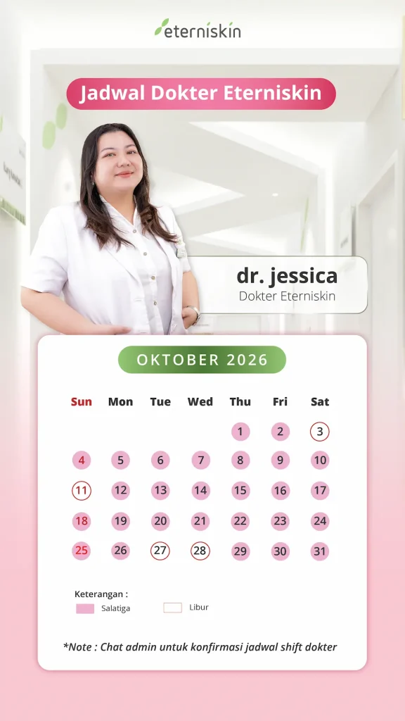 Jadwal Dokter Eterniskin Oktober 2026 - dr. Jessica